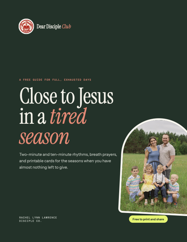 Close to Jesus in a Tired Season free guide cover